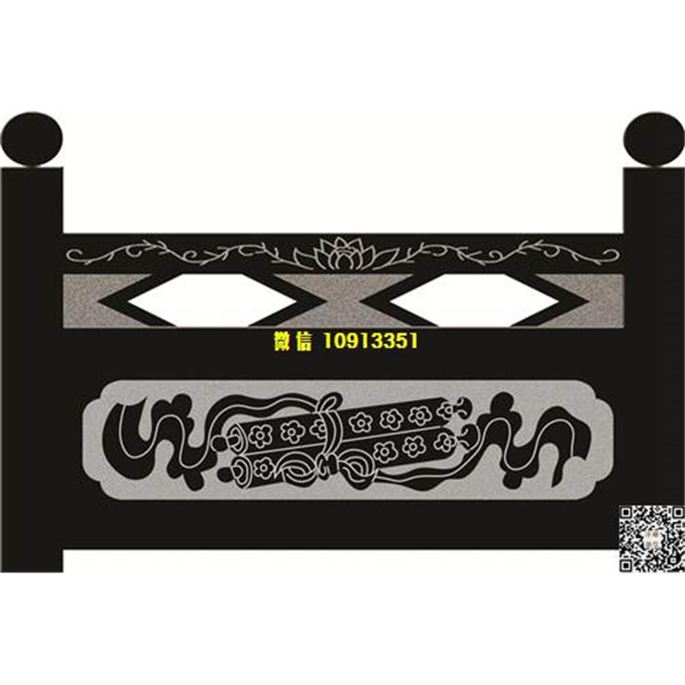 精雕图120八宝卷书栏板精雕图线雕图线条图单线铣底图_电脑雕刻plt文泰矢量图精雕图浮雕图